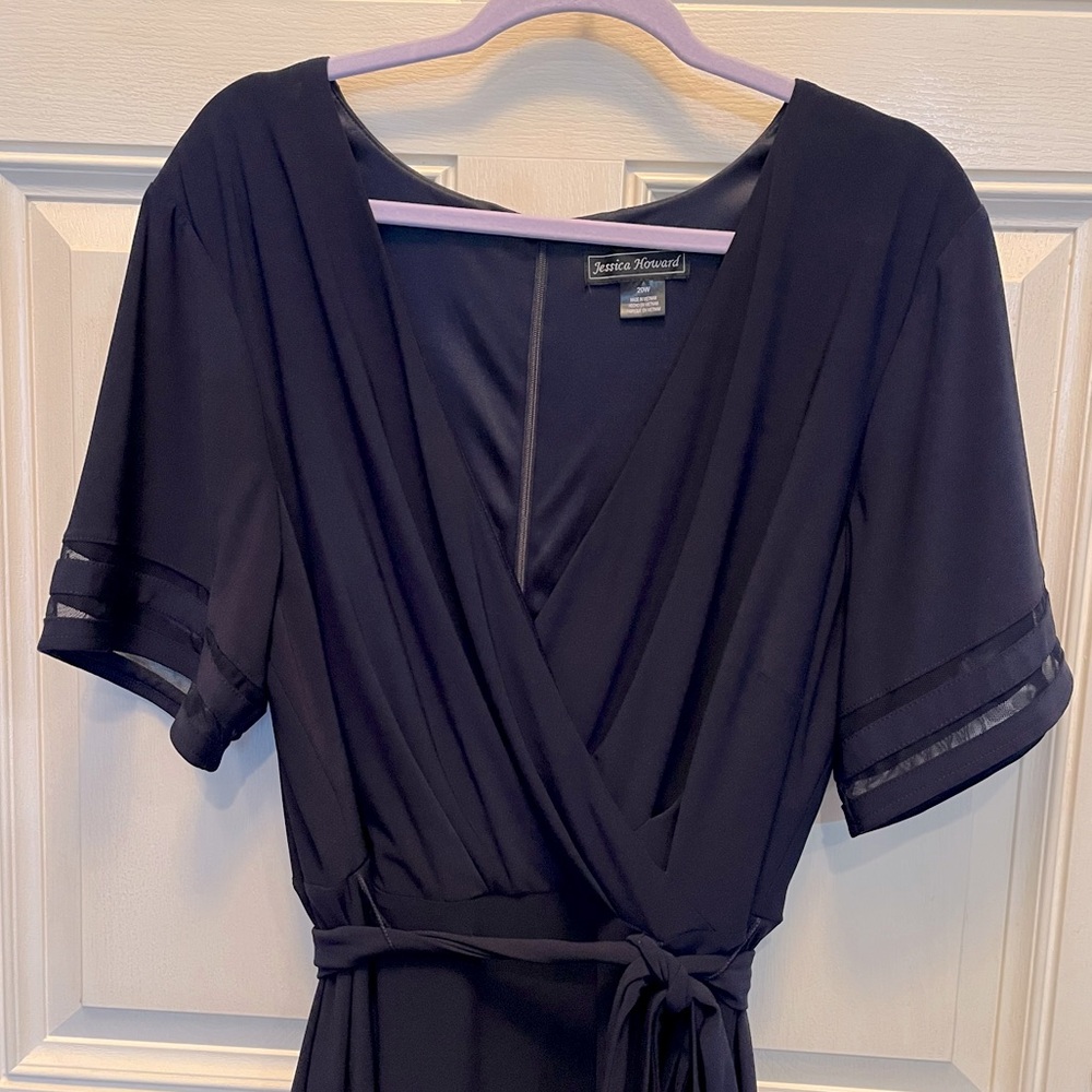 Jessica Howard Plus Size Navy Dress